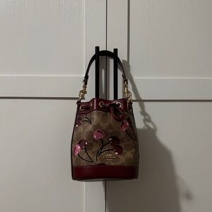 Coach Cherry Bucket Mini Bag